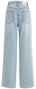 New Arrival <b>High</b> Quality Denim Women's Casual Cargo Pants Wide-Legged <b>High</b>-<b>Rise</b> <b>Jeans</b> Light Wash Knitted Weaving Coated Washable - Product Image 3