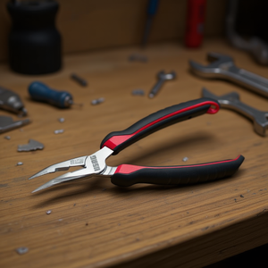 Pince à bec demi-rond extra-longue Usag avec embouts à 45 degrés - Product Image 3