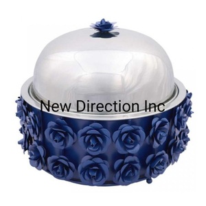 หม้อเหล็กลวดเหล็กสำหรับเสิร์ฟอาหารเย็นสำหรับงานแต่งงานโต๊ะหม้อร้อนออกแบบด้วยมือโค้งสำหรับเสิร์ฟอาหาร - Product Image 5