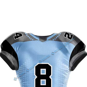 Camiseta de jugador de fútbol americano personalizada con número de nombre del equipo y camiseta de jugador de fútbol americano de diseño de tela personalizada transpirable - Product Image 6