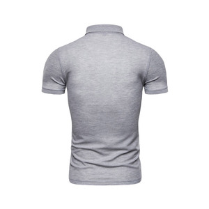 Polo classique en coton pour homme, manches courtes, polo décontracté uni pour homme, à porter au quotidien - Product Image 3