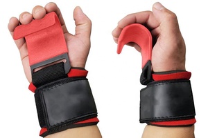 Nuevos ganchos de levantamiento de pesas Fitness Gym-Soporte de muñeca Ganchos de levantamiento de pesas Ganchos de muñeca de levantamiento de pesas de la mejor calidad - Product Image 2