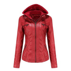 Nuevas chaquetas de cuero de imitación de otoño para mujer, abrigos, ropa de cuero negro para motocicleta para mujer, chaqueta, abrigo - Product Image 2