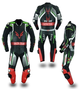 Costume de moto en cuir véritable de haute qualité pour la course automobile Vêtements en cuir de moto respirants - Product Image 6