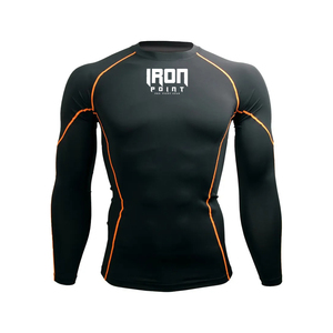 Professionnel de haute qualité MMA/BJJ Rashguard hommes Fitness/Jiu Jitsu/Shim chemises imprimées à manches longues respirant BJJ Rash Guard - Product Image 1