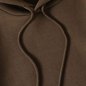 Basics coton mélangé épais lourd blanc à capuche goutte épaule hommes sweat 380 360 320 Gsm Logo personnalisé français éponge - Product Image 4