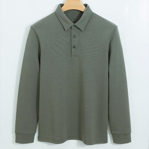 Men's long Sleeve for <b>polo</b> <b>Shirts</b> 100% Cotton Casual Digital Print <b>Pocket</b> closure high quality unisex <b>polo</b> <b>shirts</b> - Product Image 5