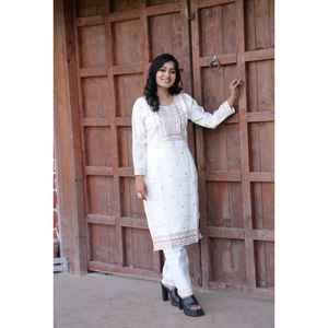 Salwar Kameez de la Serie Kf en Algodón Cambric Puro con Función de Secado Rápido, Estilo Tradicional para Fiestas - Todas las Temporadas - Product Image 1