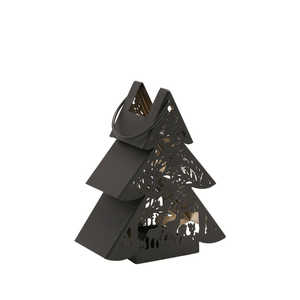 Portavelas Votivo de Metal con Forma de Árbol de Navidad Personalizado, Diseño de Antílope Calado, para Decoraciones Navideñas - Product Image 6