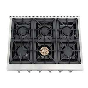 Wholesale 6 burner Stainless Steel <strong>Gas</strong> RangeTop with <strong>Knob</strong> Light - Product Image 3