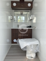 Remorque de Toilettes Mobiles de Luxe Commerciales Portables à Double Cabines