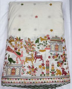 ชุดเดรสผ้าฝ้ายแท้พิมพ์ลายดิจิทัลทำจากผ้าเนื้อแฟนซี - Product Image 3