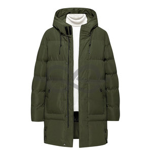Abrigos de invierno para hombre, chaqueta acolchada con capucha de largo medio, ropa acolchada gruesa, chaqueta de esquí a prueba de viento, prendas de vestir informales, chaquetas - Product Image 1