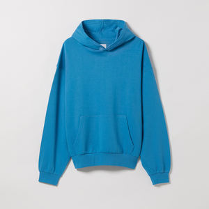 Boxy Fit hommes coton épais poids lourd pull à capuche personnalisé goutte épaule polaire surdimensionné à capuche pour l'hiver 100% français - Product Image 4