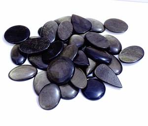 AAA + meilleure qualité supérieure obsidienne dorée naturelle Cabochon de pierres précieuses en vrac mélange de pierres précieuses pour la fabrication de bijoux - Product Image 5