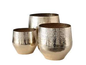 Florero decorativo hecho a mano Florero de metal de calidad estándar para decoración de mesa de hotel y restaurante Floreros altos - Product Image 4