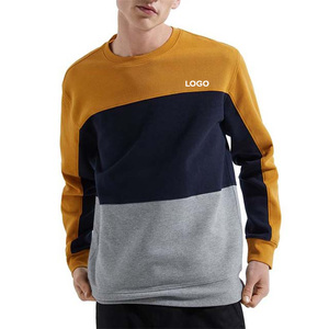 Sweat-shirts pour hommes en couleurs contrastées, prix bas, style streetwear décontracté pour l'hiver, en coton, nouveau design. - Product Image 1