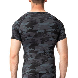 Custom Logo Breathable Quick Drying <b>Summer</b> Short Sleeve Round Neck Men Polyester Spandex Compression T <b>Shirt</b> Sports Gym T <b>Shirt</b> - Product Image 3