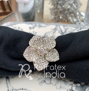 Anneau de serviette de créateur en strass de réfractex fabriqué en inde pour la qualité et le prix bas - Product Image 5