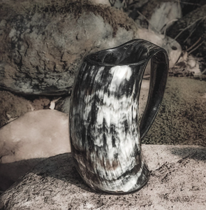 แก้วบัฟฟาโลฮอร์นเหยือกเบียร์ทรงโบราณแก้วมักใส่อาหารปลอดภัยสินค้าหัตถกรรมแก้วสำหรับดื่มบัฟฟาโลฮอร์น - Product Image 4