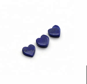 Natural Lapis Lazuli Heart Shape Flat Gemstones for DIY Jewelry Making Available in 4mm to 30mm Size Cabochon Supplier Gemstone - Product Image 3