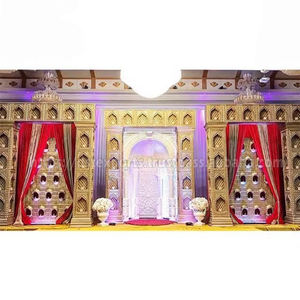 Scène de mariage musulmane arabe, scène de mariage traditionnelle en fibre blanche, design unique, scènes de mariage hindoues, décoration d'événements en Australie - Product Image 1