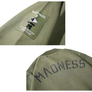 เสื้อแจ็คเก็ตบอมเบอร์ผู้ชายไซส์ใหญ่ คุณภาพสูง กันน้ำ กันลม สำหรับฤดูหนาว แบบสองด้าน สั่งผลิตได้ตามแบบ (OEM) ปรับแต่งสี/โลโก้/มีฮู้ดได้ - Product Image 6