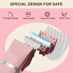 Afeitadora Eléctrica Recargable para Mujer, Maquinilla de Afeitar Rotatoria Personal con Cuchillas de Cerámica, IPX7, Depilación de Bikini, Cuchillas de Repuesto - Product Image 6