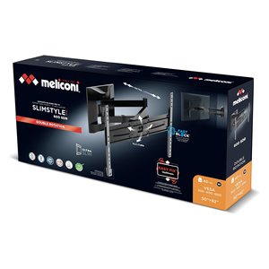 SLIMSTYLE PLUS 600 VESA 600 X 600 ที่ยึดจอทีวีติดผนัง สีดำ 480995 รองรับน้ำหนักได้สูงสุด 40 กก. สำหรับบ้านหรือสำนักงาน - Product Image 2