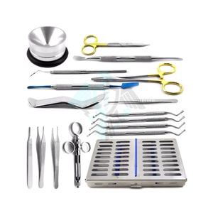 Kit de chirurgie d'implant dentaire de haute qualité | Ensemble d'instruments chirurgicaux de dentisterie de 16 pièces en acier inoxydable allemand - Product Image 1