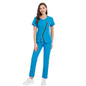 Conjunto de Uniforme Médico Atlético Moderno para Mujer, de Alta Calidad, con Cuello en V y Pantalones de Yoga - Product Image 3