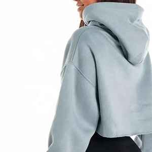 Sudaderas con capucha transpirables antiarrugas de nuevo diseño para mujer, superventas, recién llegadas, altas exigencias, precio barato, Top corto con capucha - Product Image 4