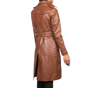 Abrigo de Cuero para Mujer, Diseño Clásico, Cómodo para Uso Diario, Viajes y Temporada de Invierno - Product Image 5