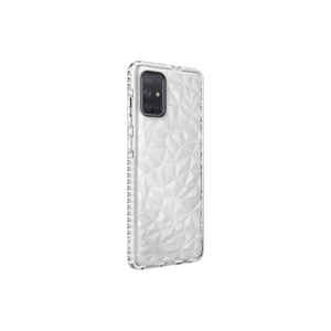 Funda Protectora de Silicona Delgada Blanca para Teléfono Samsung Galaxy A71, Serie OYO Buzz - Product Image 1