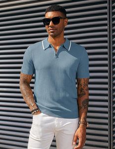 เสื้อโปโลเล่นกอล์ฟของผู้ชายเสื้อกีฬาแขนสั้นพิมพ์ลายระบายอากาศได้ดีขนาดพิเศษ - Product Image 2