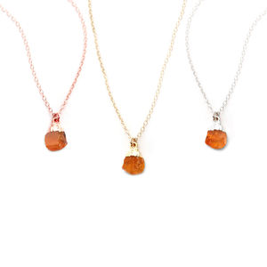 Pierre Labradorite Brute Naturelle 8-10mm Or Vermeil 925 Argent Sterling Électrolytique Tendance Fiançailles Guérison Pendentif Pierre Précieuse - Product Image 3