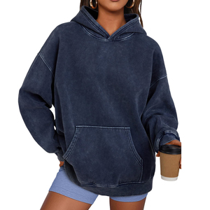 Sudaderas al por mayor para mujer, estilo casual urbano, con hombros caídos, transpirables, ecológicas, de punto para mujer - Product Image 4