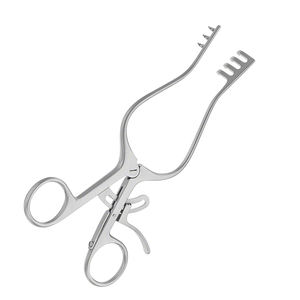 RNTNE 165 mm 6.12 \ "écarteur chirurgical 3x4 broches manuel puissance Sharp réutilisable Adson écarteur hôpital utilisation métal acier matériel - Product Image 2