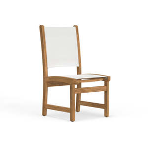 Teak Wood Outdoor <b>Dining</b> <b>Chair</b> with Sling Seat, Patio Furniture, Custom Manufacturer OEM ODM Factory Direct - Product Image 1