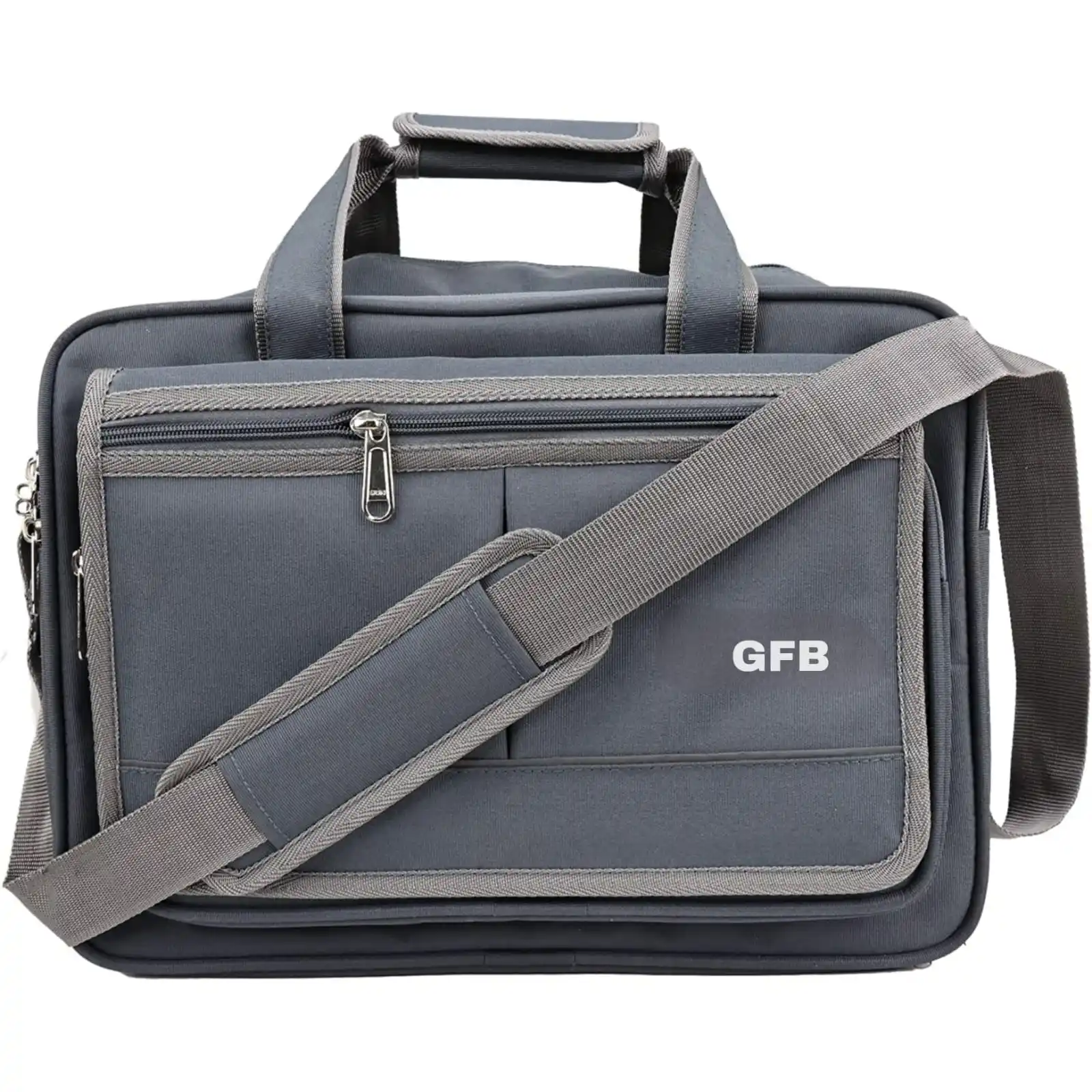 Custom Gray Large space messenger Executive bags waterproof polyester black business satchel shoulder laptop bag for unisex
