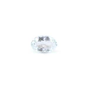 Aigue-marine facettée ovale de haute qualité 4,5 carats, couleur verte, saphir et zircone synthétiques polis, matériau diamanté - Product Image 1