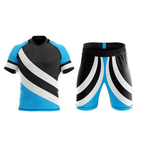 Uniforme de Rugby personalizado Unisex, camisa de manga corta y conjunto corto, ropa deportiva de estilo deportivo transpirable para adultos - Product Image 4