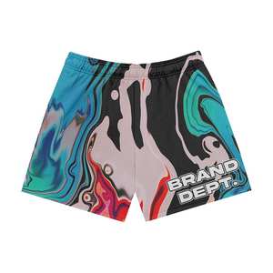 Gran oferta de pantalones cortos de poliéster personalizados para bolsillos de hombre, pantalones cortos de Venta caliente para hombre, pantalones cortos estampados de playa de verano personalizados para hombre - Product Image 3