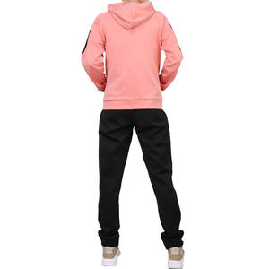 Pull de jogging avec logo brodé imprimé personnalisé pour femmes ensemble de pantalon de survêtement d'hiver respirant à capuche avec techniques lavées - Product Image 3