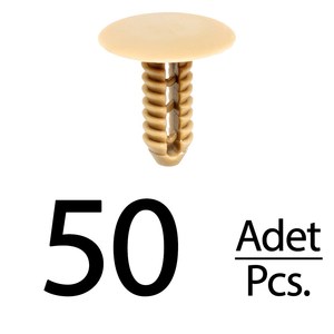 Upholstery <b>Clips</b> for Fiat Ducato-Beige- 10X24X25- 50 Pieces - Product Image 1