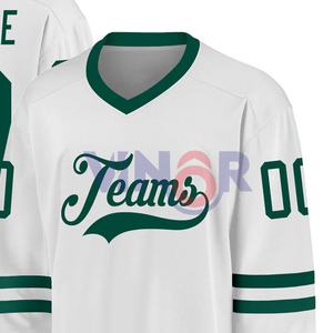 Nueva Llegada, Jersey de Hockey sobre Hielo Personalizado OEM para Hombre, Mujer y Jóvenes, Transpirable, Auténtico, con Nombre y Números Cosidos, Diseña el Tuyo - Product Image 6