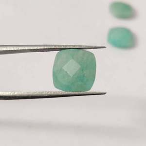 <span class=keywords><strong>Amazzonite</strong></span> naturale 10x10mm cuscino briolette 3.8 cts pietra preziosa sciolta <span class=keywords><strong>amazzonite</strong></span> <span class=keywords><strong>verde</strong></span> per la creazione di gioielli - Product Image 2