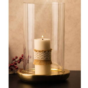 Portavelas DE HURACANES DE Metal con iluminación decorativa pulida dorada para decoración de hogar y boda, casa y sala de estar - Product Image 4