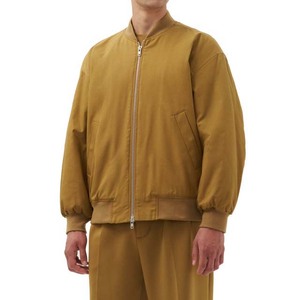 High Quality Men's Canvas Bomber Jacket 2026 Slim Fit Zipper Closure <b>Waterproof</b> Breathable Wholesale - Product Image 1