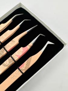 Poudre Beige de haute qualité enduisant différents Styles avec des outils de beauté de Logo personnalisé d'extension de cils d'impression de papillon - Product Image 3